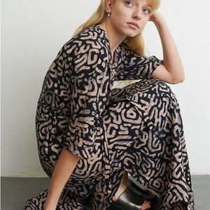 Osei Duro Letsa Wrap Dress in EZ Maze XL